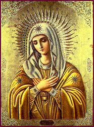 Icon of The Virgin "Tenderness". Celebration days 28.VII - 10.VIII .